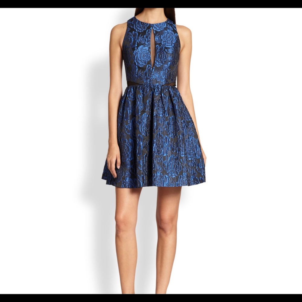 Aidan Mattox Jacquard Dress